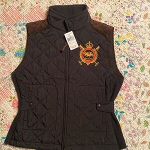 Ralph Lauren Sport Quilted Equestrian Vest NWT Large